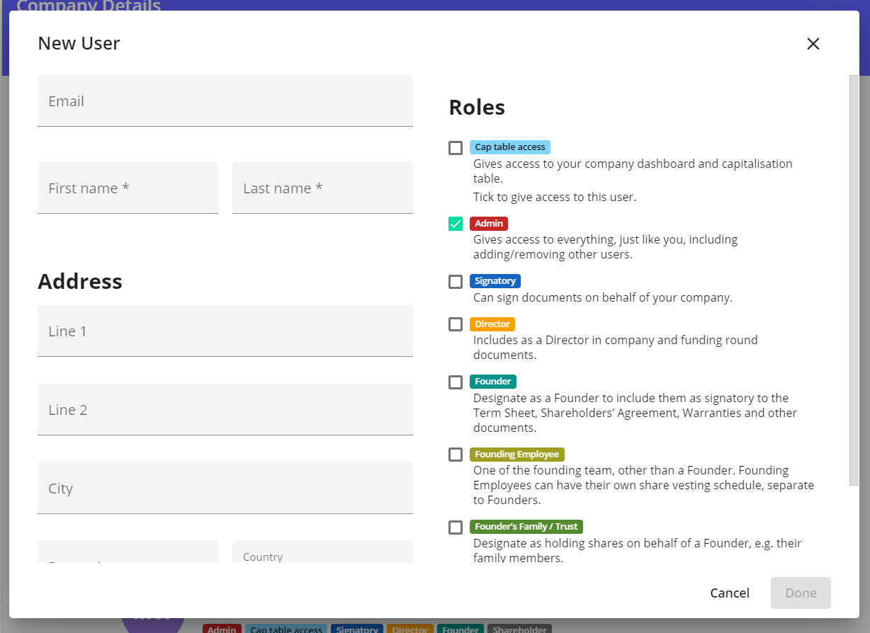 How to add a user